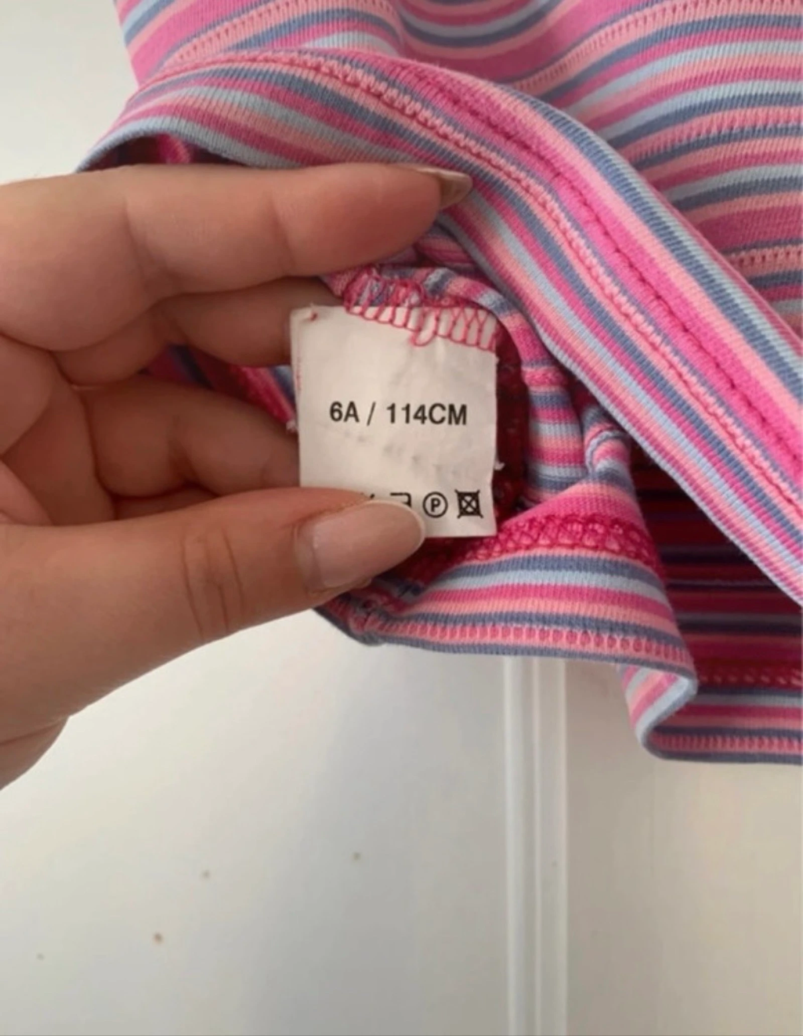 Tisaia gestreept T-shirt roze/paars voor meisjes - 6 jaar – photo 3